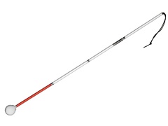 Трость складная ориентационная на крючке 140 сантиметров - fgospostavki.ru - Королёв