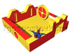 Игровой бассейн "Замок" с аппликациями и дополнительными игровыми элементами - fgospostavki.ru - Королёв