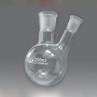 Колба круглодонная с двумя горловинами и шлифами 250 мл. - fgospostavki.ru - Королёв