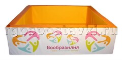 Сухой бассейн "Вообразилия" квадратный с шелкографией - fgospostavki.ru - Королёв