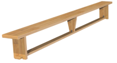 Скамейка гимнастическая (деревянные ножки) (4 м)  - fgospostavki.ru - Королёв