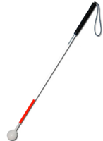 Трость телескопическая композитная с вращающимся шарообразным наконечником короткая на крючке - fgospostavki.ru - Королёв