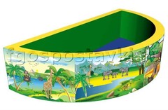 Бассейн с шариками полукруглый с шелкографией - fgospostavki.ru - Королёв