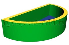 Сухой бассейн полукруглый (без рисунка) - fgospostavki.ru - Королёв