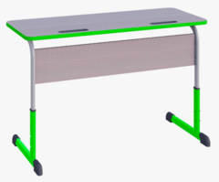 Парта SMARTY KEY двухместная регулируемая по высоте с антивандальной кромкой - fgospostavki.ru - Королёв