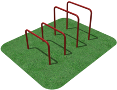 Упоры для отжимания цельносварные, разноуровневые  - fgospostavki.ru - Королёв