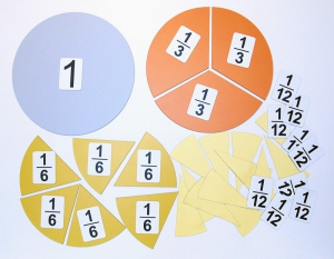 Набор магнитных карточек "Доли и дроби - 3" - fgospostavki.ru - Королёв