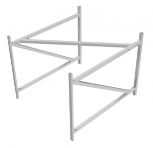 Ферма баскетбольная для щита из оргстекла (1,2х0,9 метра), вынос 1,2 метра - fgospostavki.ru - Королёв