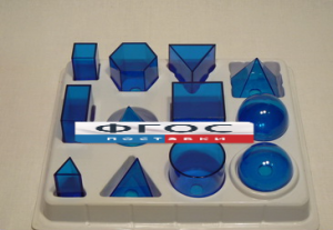 Набор прозрачных геометрических тел разборный (12 предметов) малый - fgospostavki.ru - Королёв