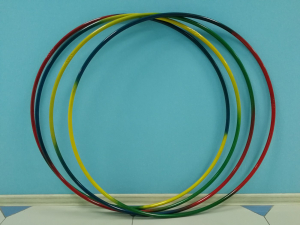 Обруч гимнастический стальной "Радуга" (900 миллиметров, 850 грамм) - fgospostavki.ru - Королёв