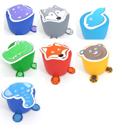 Пуфики с гранулами "Детство" - fgospostavki.ru - Королёв