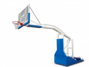 Стойка баскетбольная мобильная складная с выносом 2,25 метра с электроподъемом стрелы (без противовесов) - fgospostavki.ru - Королёв