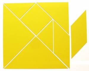 Магнитная головоломка "Танграм" (жёлтый) - fgospostavki.ru - Королёв