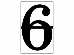 Набор магнитных карточек "Произвольный размер "6" (3 штуки) - fgospostavki.ru - Королёв