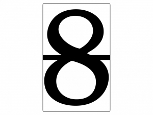 Набор магнитных карточек "Произвольный размер "8" (3 штуки) - fgospostavki.ru - Королёв