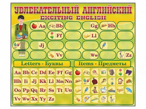 Комплект оборудования "Английский алфавит" с комплектом тематических магнитов - fgospostavki.ru - Королёв