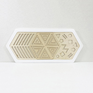 Декоративная тактильная панель - «Рельефные многоугольные формы» - fgospostavki.ru - Королёв