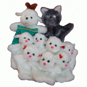 Набор перчаточных кукол "Волк и семеро козлят" - fgospostavki.ru - Королёв