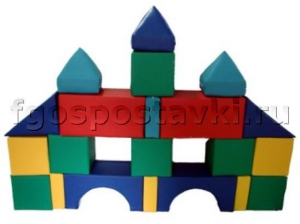 Мягкий модуль-конструктор "Городок" (21 элемент) - fgospostavki.ru - Королёв