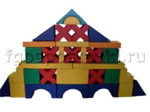 Мягкий модуль-конструктор "Городок" (32 элемента) - fgospostavki.ru - Королёв