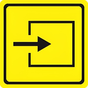 Тактильный знак (вход в помещение) 150х150 - fgospostavki.ru - Королёв