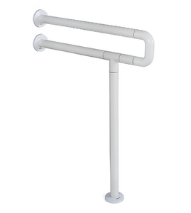 Поручень напольно-настенный с антибактериальным покрытием (белый) - fgospostavki.ru - Королёв