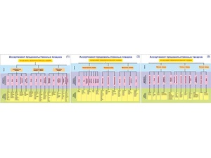 Плакаты ПРОФТЕХ "Ассортимент продовольственных товаров" (3 пл, винил, 70х100) - fgospostavki.ru - Королёв