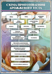 Стенд "Схема приготовления дрожжевого теста" - fgospostavki.ru - Королёв