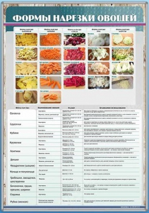 Стенд "Формы нарезки овощей" - fgospostavki.ru - Королёв