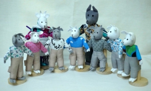 Шагающий театр "Волк и 7 козлят" (9 персонажей) - fgospostavki.ru - Королёв