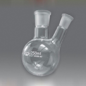 Колба круглодонная с двумя горловинами и шлифами 250 мл. - fgospostavki.ru - Королёв