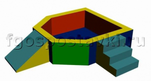 Сухой бассейн "Крепость" 1,5х1,2 метра - fgospostavki.ru - Королёв
