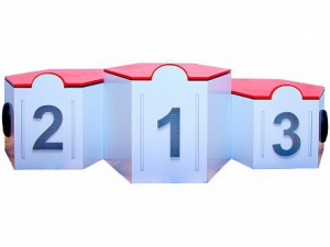 Электрифицированный интерактивный наградной пьедестал "Первый, второй, третий" - fgospostavki.ru - Королёв