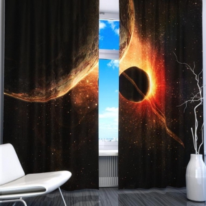 Комплект светонепроницаемых штор "Планеты" - fgospostavki.ru - Королёв