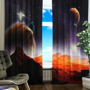 Комплект светонепроницаемых штор "Марсианская одиссея" - fgospostavki.ru - Королёв