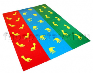 Детский мат "Следочки, ладошки, пяточки, цыпочки" - fgospostavki.ru - Королёв