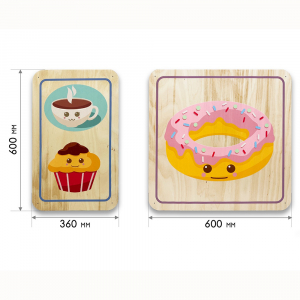 Набор стеновых панелей «Милая еда - Завтрак» - fgospostavki.ru - Королёв