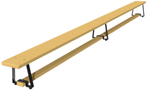 Скамейка гимнастическая (металлические ножки) (4 м)  - fgospostavki.ru - Королёв