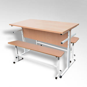 Обеденная группа четырехместная со скамьей - fgospostavki.ru - Королёв