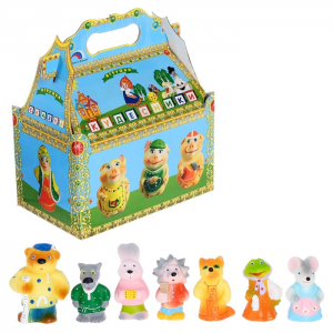 Набор резиновых игрушек "Теремок" - fgospostavki.ru - Королёв