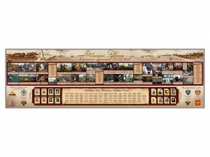 Настенное полотно "История России" (5000 х 1500 мм) - fgospostavki.ru - Королёв