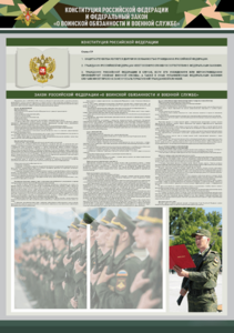Стенд-уголок "Конституция Российской Федерации и Федеральный закон "О воинской обязанности и военной службе" - fgospostavki.ru - Королёв