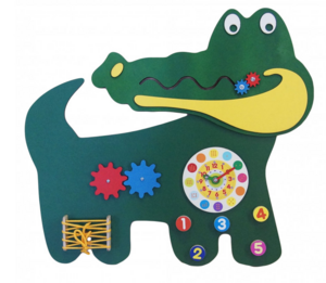 Бизиборд «Зеленый крокодил» - fgospostavki.ru - Королёв