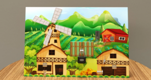 Настенная панель «Деревенский двор» - fgospostavki.ru - Королёв