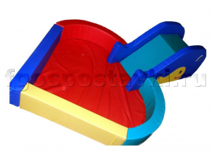 Сухой бассейн "Сердечко" с горкой 160х80х90 сантиметров - fgospostavki.ru - Королёв