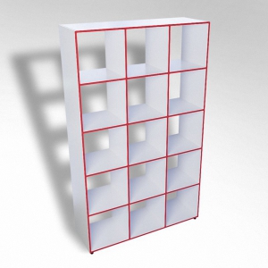 Шкаф открытый многосекционный ТР15 ЛДСП  - fgospostavki.ru - Королёв