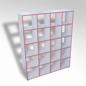 Шкаф открытый многосекционный ТР20 ЛДСП - fgospostavki.ru - Королёв