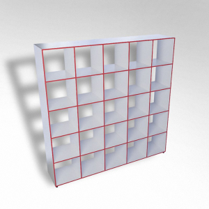 Шкаф открытый многосекционный ТР25 ЛДСП - fgospostavki.ru - Королёв