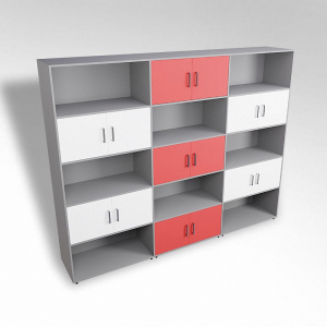 Шкаф встраиваемый закрытый с открытой полкой многосекционный ТР9 ЛДСП  - fgospostavki.ru - Королёв