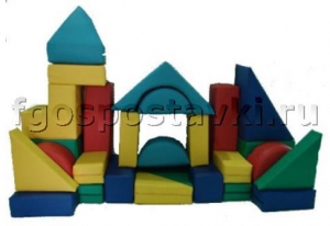 Мягкий модуль-конструктор "Стройка" (26 элементов) - fgospostavki.ru - Королёв